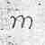 New Roman cursive m