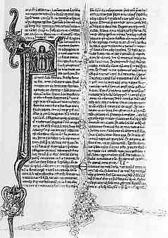 page of 13th century Bible