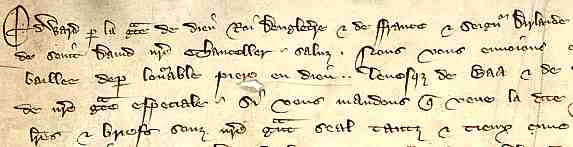 14th century cursiva anglicana