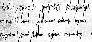 Merovingian chancery script