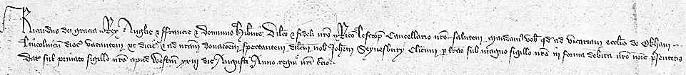 warrant of Richard II