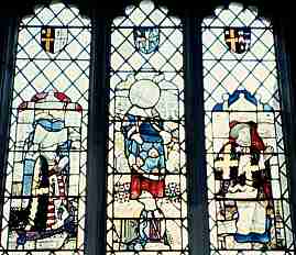 heraldic stained glass